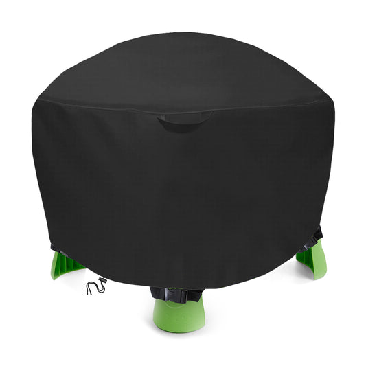 AKEfit Kids Sand Water Table Cover for Little Tikes Spiralin' Seas Waterpark Play Table, Round Waterproof Outdoor Toys Cover Dustproof Anti-UV,34“Dia x 18"H, Black (Cover only)