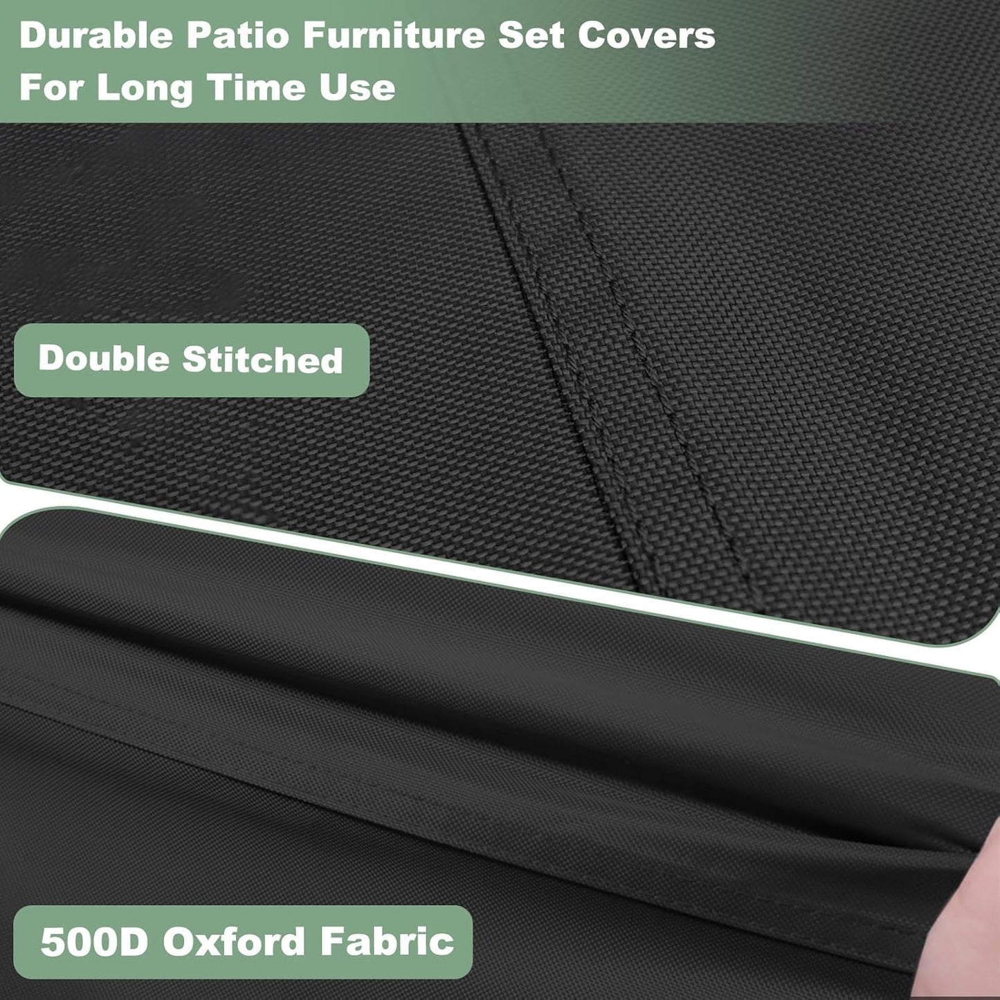Patio Furniture Covers Waterproof for Coffee Table Cover, Heavy Duty Durable Rectangular Outdoor Coffee Table Cover, 48L x 28Wx 13H inches, Black