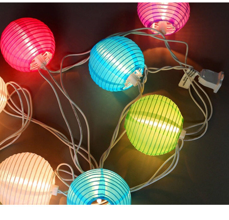 STARTWO Garden Outdoor Waterproof Solar Lantern, Colorful Outdoor Decoration Warm Yellow Light