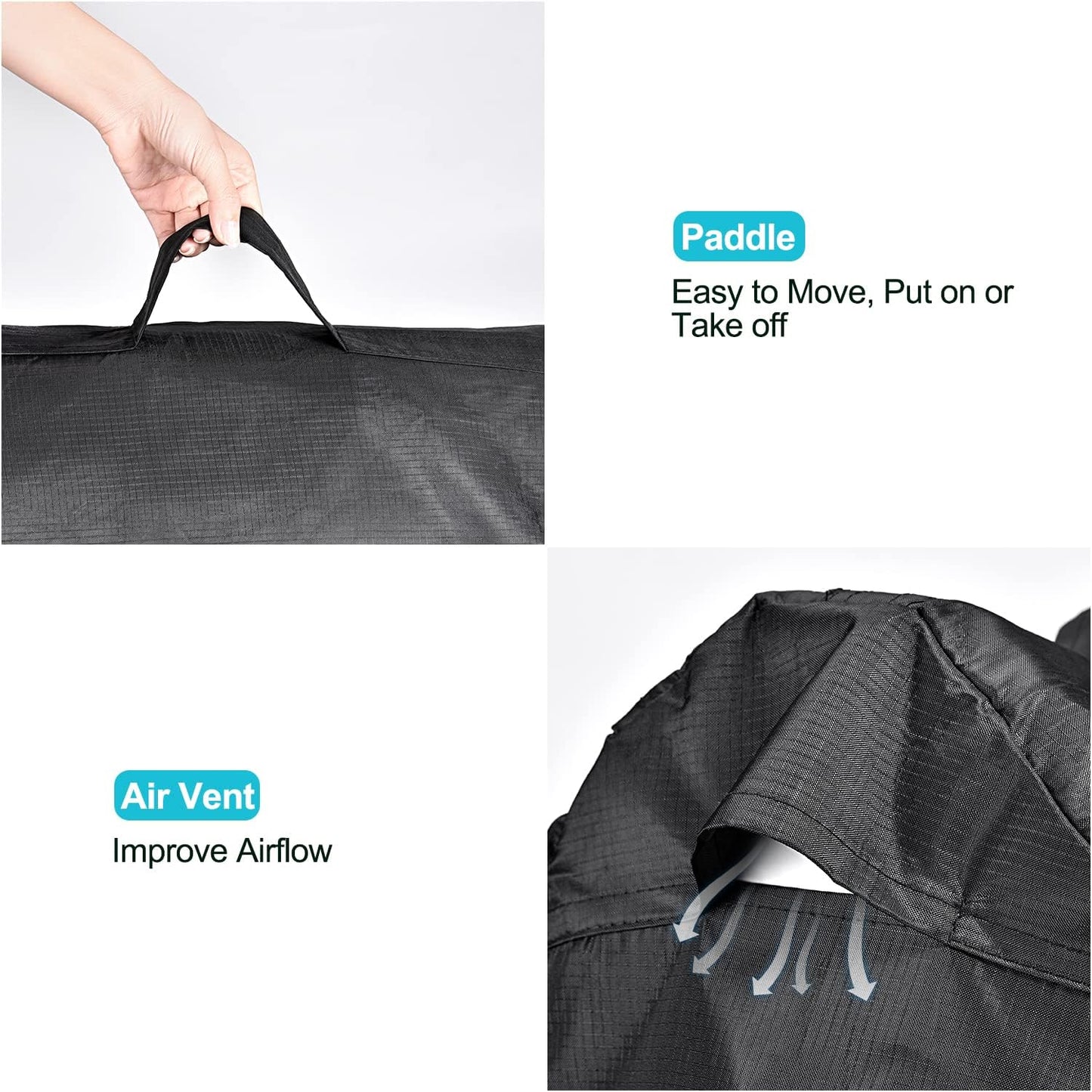 STARTWO Robotic Pool Cleaner Cover Comes in a Rich Black, Crafted from Sturdy Fabric.