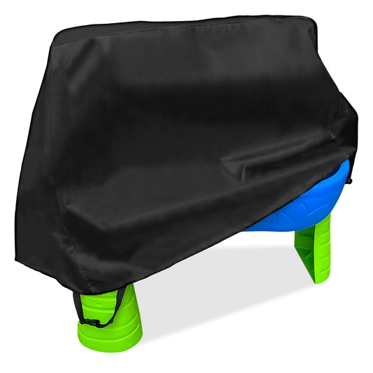 STARTWO Kids Water Table Cover Fit Rain Showers Splash Pond Water Table, Waterproof Outdoor Toys Cover - Black (Cover Only)