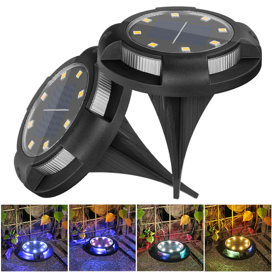 STARTWO Solar underground light, outdoor garden light waterproof home garden lawn light, small night light for decorating stair steps