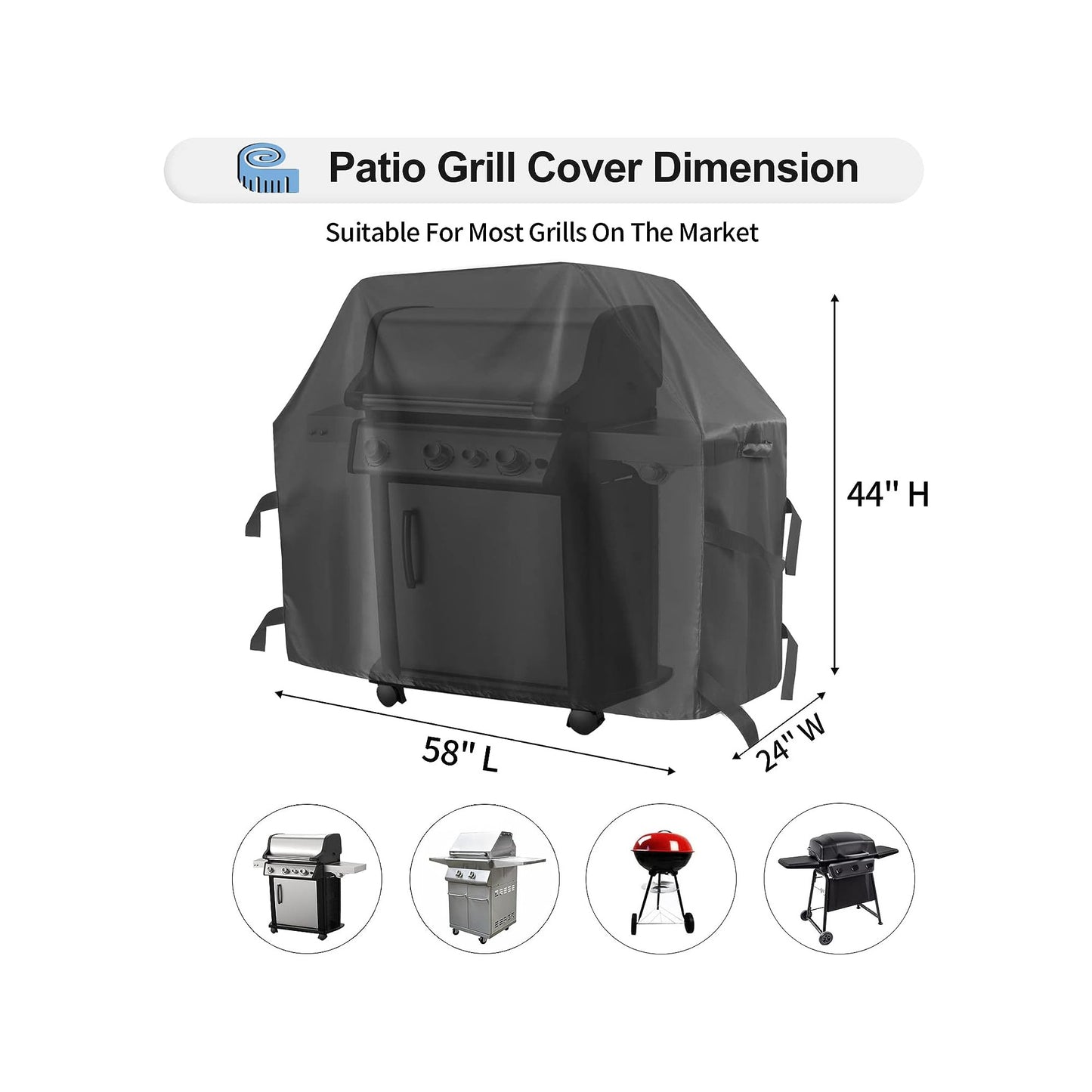 STARTWO BBQ Grill Cover Meet the Ultimate Shield for Barbecue - Heavy-Duty Waterproof Grill Tool Cover