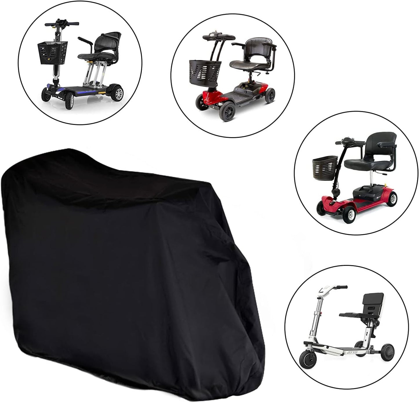 STARTWO Designed for Outdoor Storage, this Heavy-Duty 420D Mobility Scooter Cover Provides Comprehensive All-Weather Protection.car cover