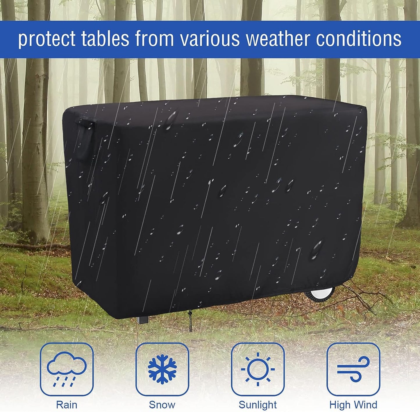 STARTWO Waterproof Outdoor Prep Table Cover is Custom-Fitted to Shield Your Patio Bar Cart Table,.tool cover