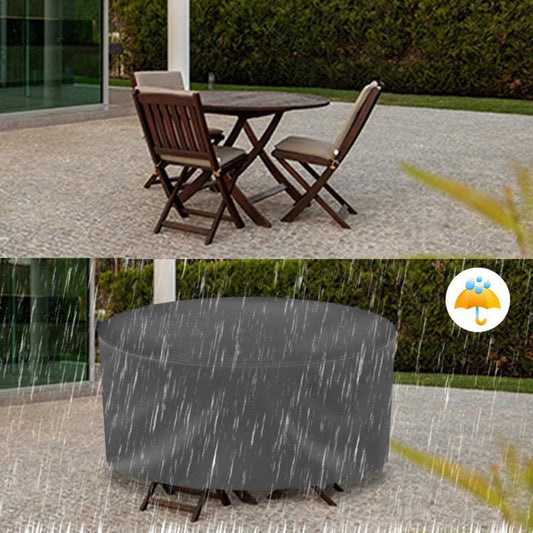 STARTWO Heavy Duty Patio Furniture Cover for Outdoor Round Table & Chairs Set from Rain, Snow, and