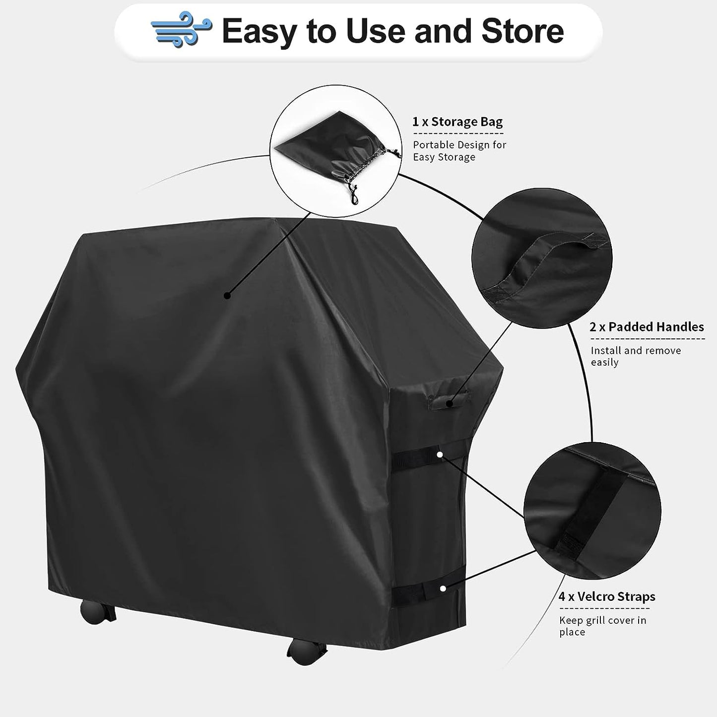 STARTWO BBQ Grill Cover Meet the Ultimate Shield for Barbecue - Heavy-Duty Waterproof Grill Tool Cover